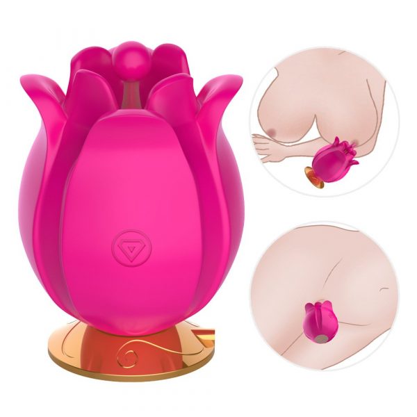 Rose Clitoral Stimulator vibrator rose red