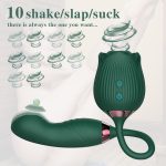 rose sex toy sucking green