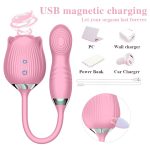 rose sex toy with bullet charging