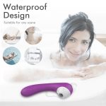 sucking & g-spot vibrator waterproof purple