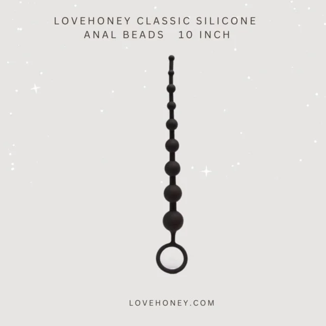 Lovehoney Classic Silicone Anal Beads 10 Inch-How to Use Anal Toys