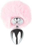 pink bunny tail butt plug