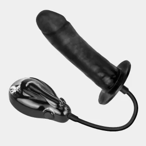Inflatable Vibrating Dildo Pump up Air-Filled Sex Toy