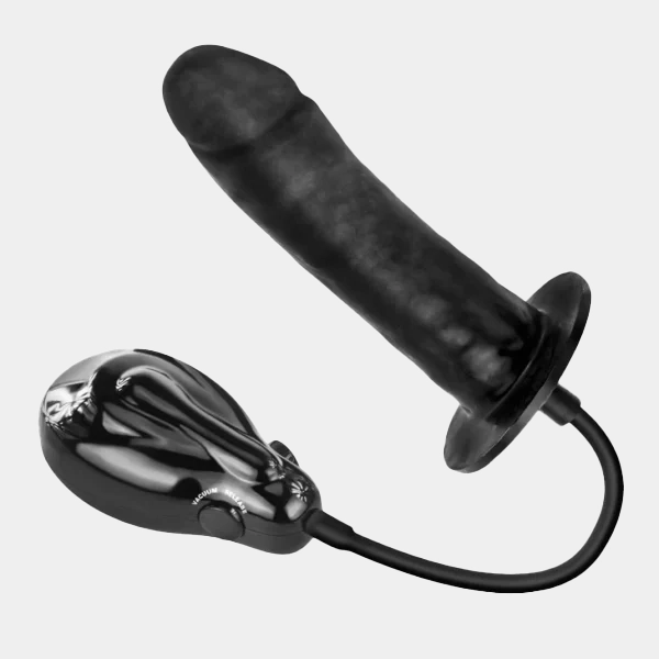 Inflatable Vibrating Dildo Pump up Air-Filled Sex Toy