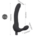 Tyche - Double Sided Strap on Vibrating Dildo for Lesiban
