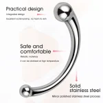 Metal Dildo Metal Anal Toys Double Ended For Women Men