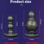 Anal Inflation Toy Prostate Massager Huge Vibrator