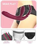 Double-Headed Dildo with Anal beads