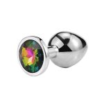 Rainbow Stainless Steel 3 Size Jewelry Butt Plug Anal Sex Toy