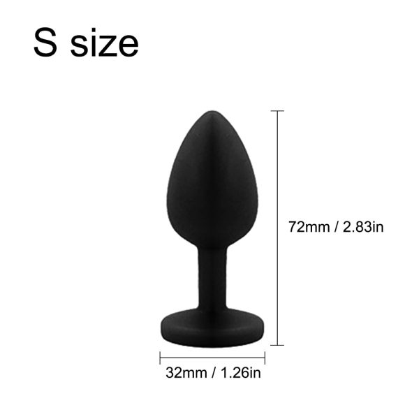 3 Butt Plug Sizes Silicone Jewelry Anal Trainer