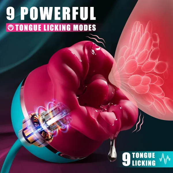 Bigmouth 2.0 - 3 in 1 Rose Thruster Vibrator