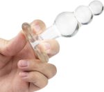 FST Glass Anal Beads Butt Plug Prostate Massager P-Spot Stimulation Anal Trainer Sex Toys for Men Women Masturbation