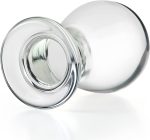 Glass Anal Plug Clear Butt Plug Ass Sex Toy