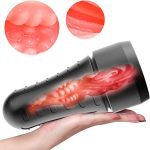 8 Inches Pocket Pussy Male Masturbator Cup  Realistic Textured