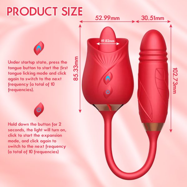 Rose Clit Tickler With Bullet Vibrator