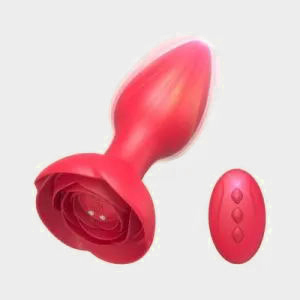 ANESIDORA Remote Control Butt Plug with Rose Bottom