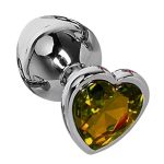 Diamond Heart Butt Plug Stainless Smooth Toys