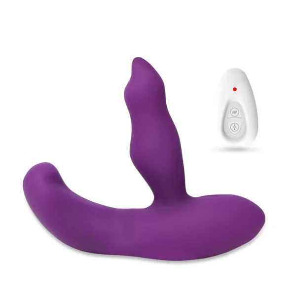 Anal Prostate Toy Pink Massager Silicone Anal Vibrator Butt Plug