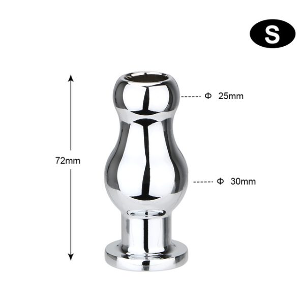 Anesidoora Hollow Anal Plug 3 Sizes Metal Anal Sex Toy