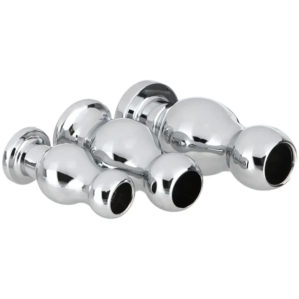 Anesidoora Hollow Anal Plug 3 Sizes Metal Anal Sex Toy