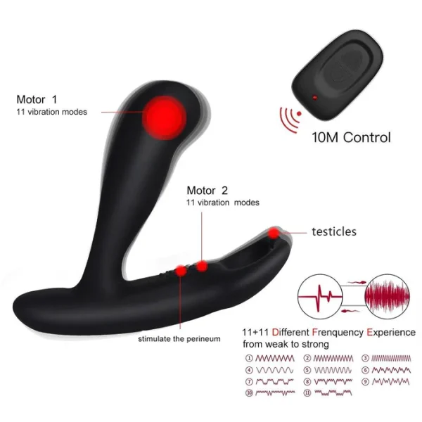 Anesidora Male Remote Control Vibrating Prostate Massager