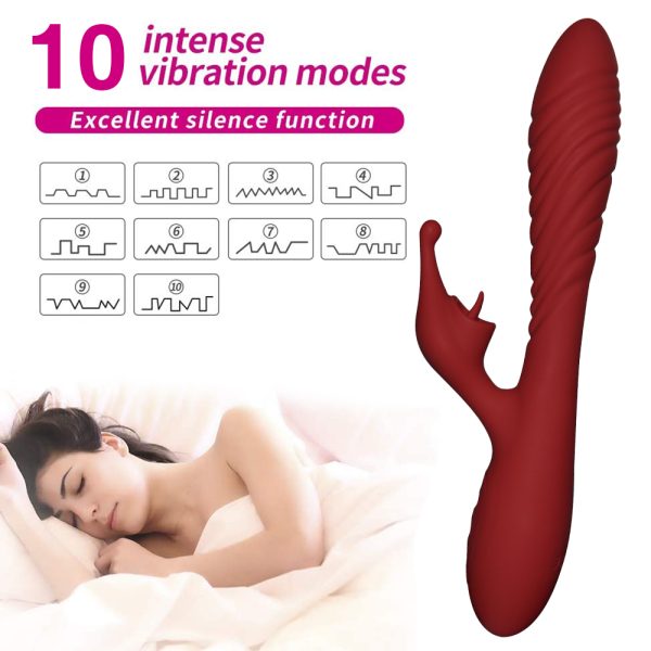 Anesidora Slim Rabbit Vibrator with Clit Licker [Shipped from U.S.]