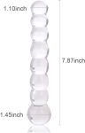 Beaded Glass Dildo 7.8 Inch