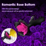 Black Rose Vibrating Butt Plug