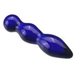 Blue Bubble Glass Butt Plug