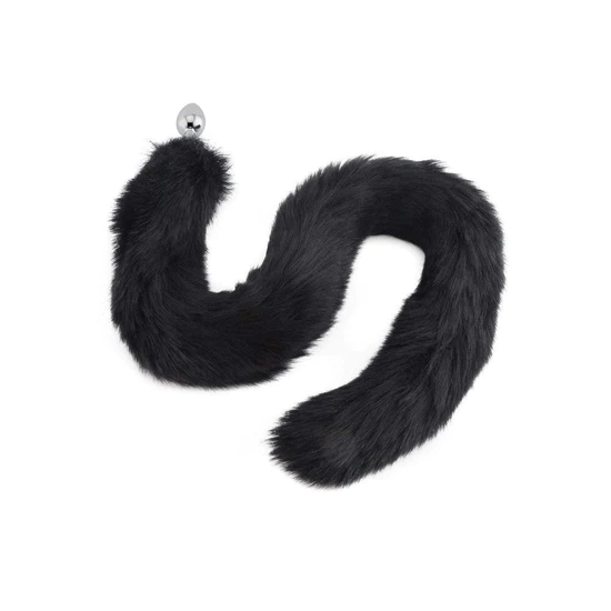 Butt Plug Black Cat Tail Pet Play Anal Trainers