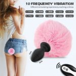 Cotton - Vibrating Bunny Tail Butt Plug