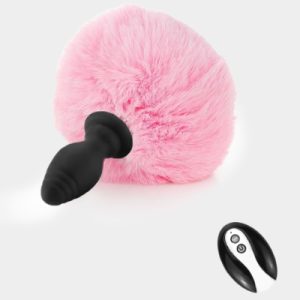 Cotton - Vibrating Bunny Tail Butt Plug