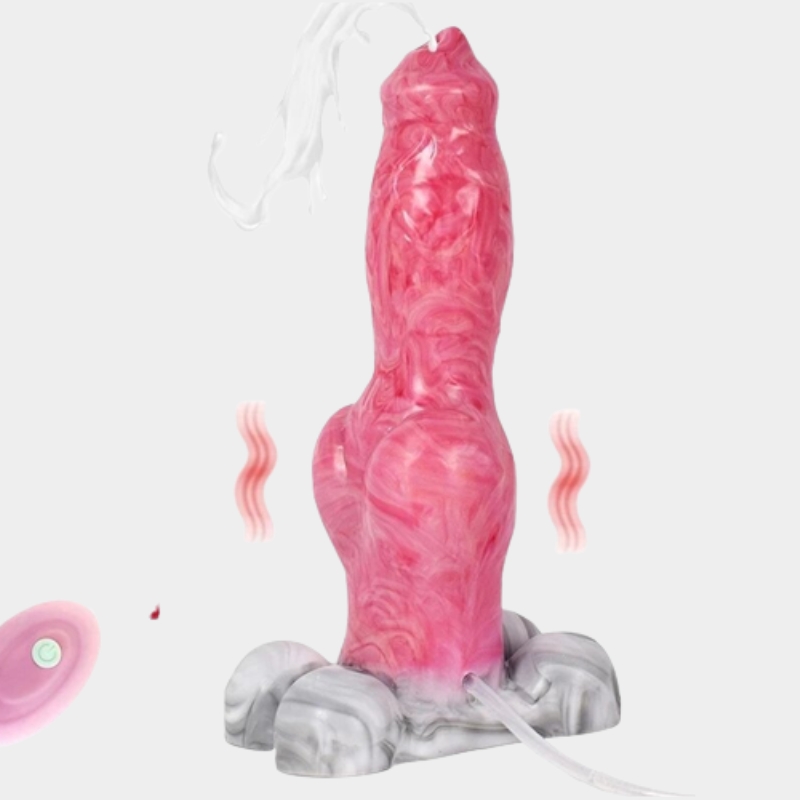 Creampie Dildo Fantasy Wolf Penis