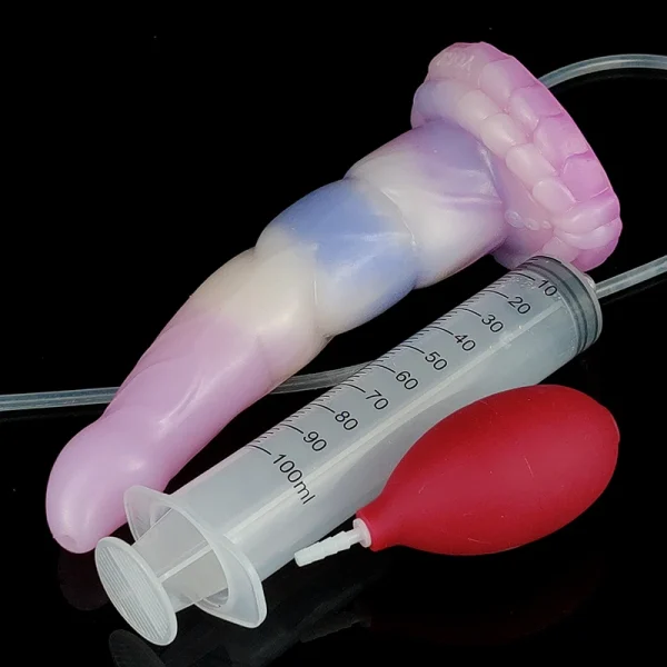 Cum Dildo 8 Inch Ejaculating Fantasy Penis Squirting Colorful Sex Toy