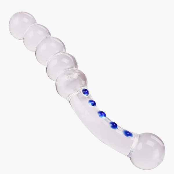 Curved Glass Dildo 7.8 Inch Crystal Wand