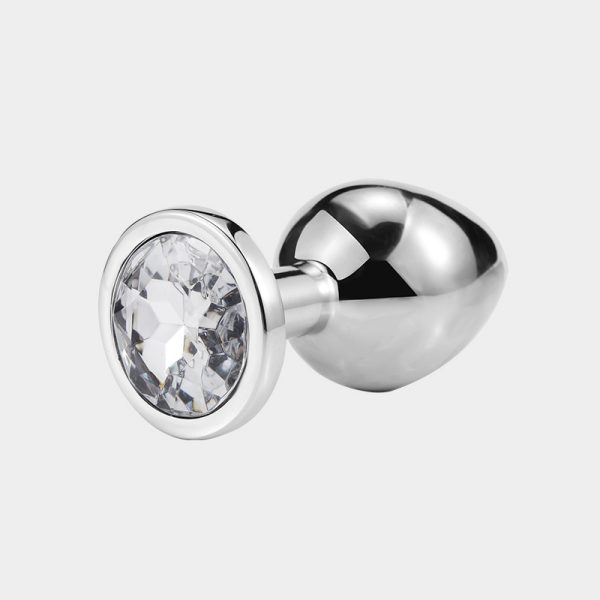 Diamond Steel Anal Plug Jewelry Sex Toy