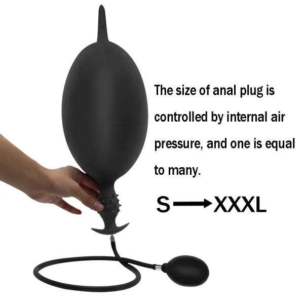 Expandable Butt Plug Pump up Air-Filled Ass Sex Toy