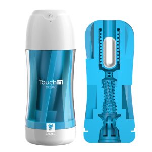 Galaku Touch in Vibration Sucking Mastubator Cup (Ocean Blue)