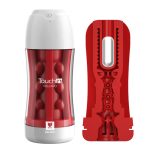 Galaku Touch in Vibration Sucking Mastubator Cup (Volcano Red)