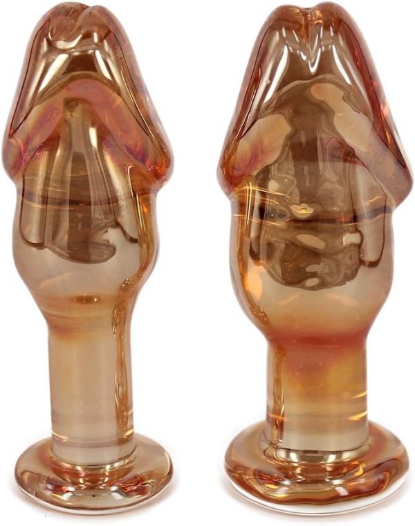 Golden Glan Glass Butt Plug