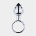 Ring Shape Anal Plug Sex Toys Metal Pull Ring Butt Plug Stainless Steel Smooth Ass Plug For Couple Sex Toys Dildo Anal Training