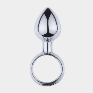 Ring Shape Anal Plug Sex Toys Metal Pull Ring Butt Plug Stainless Steel Smooth Ass Plug For Couple Sex Toys Dildo Anal Training