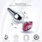 Hello Kitty Anal Plug Jeweled Metal Anal Sex Toy