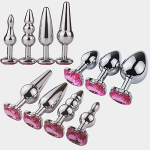 Hello Kitty Anal Plug Jeweled Metal Anal Sex Toy