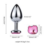 Hello Kitty Jewel Butt Plug Lovely Type With  Anal play kit