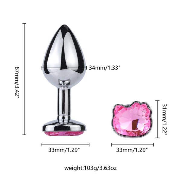 Hello Kitty Jewel Butt Plug Lovely Type With  Anal play kit