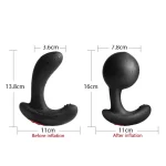 Inflatable Vibrating Butt Plug - Pump Adjustable