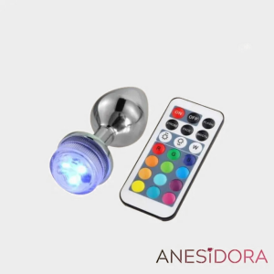 doppeldildo spiele Wasserdichter Ferngesteuerter LED-Analplug aus Edelstahl mit  Farbwechsel-Beleuchtung Analperlen Sexspielzeug für Analspiele main image 0