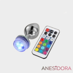 Matal Led Butt Plug With Remote Control Anal play kit