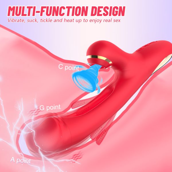 LūNo - Vibrating Suction Tapping G-Spot Vibrator for Triple Climax